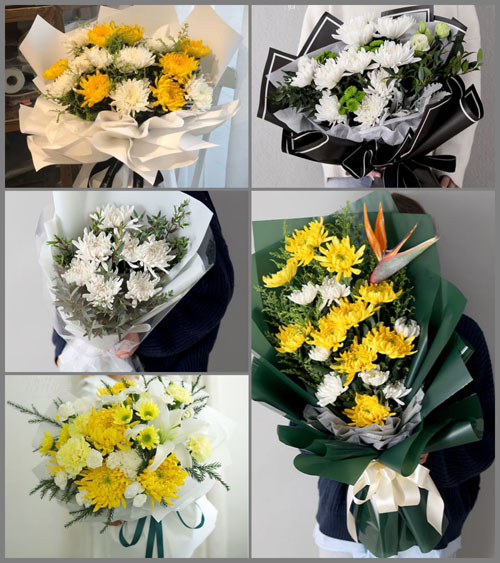 陕西渭南市华州区白事花束代送